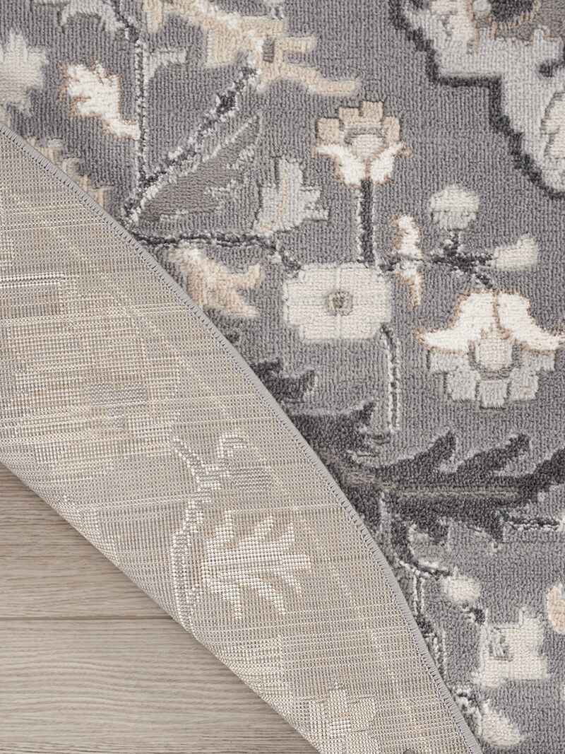 Elation ETN09 Gray 7&rsquo;10&rdquo; x Round Rug