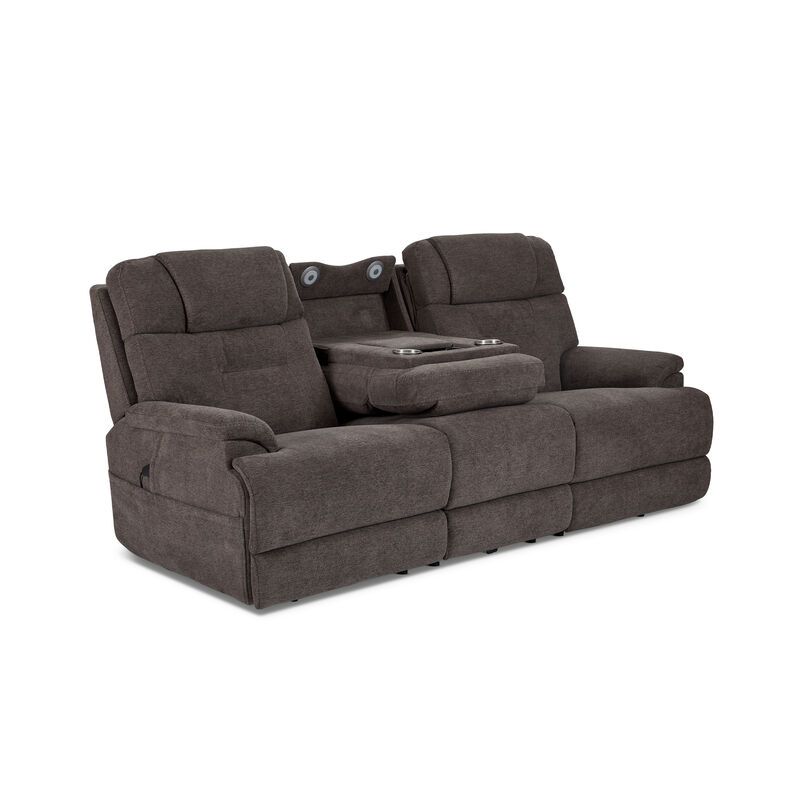 Zofa Umber Power Sleep Sofa