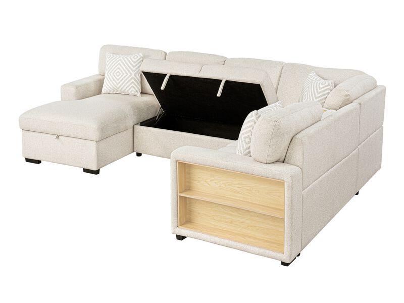 Nimbus 6pc Storage Sleeper Sectional image number 3