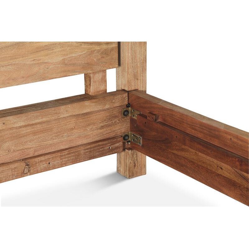 World Interiors Mesa Canopy Queen Bed in Brushed Acacia image number 4