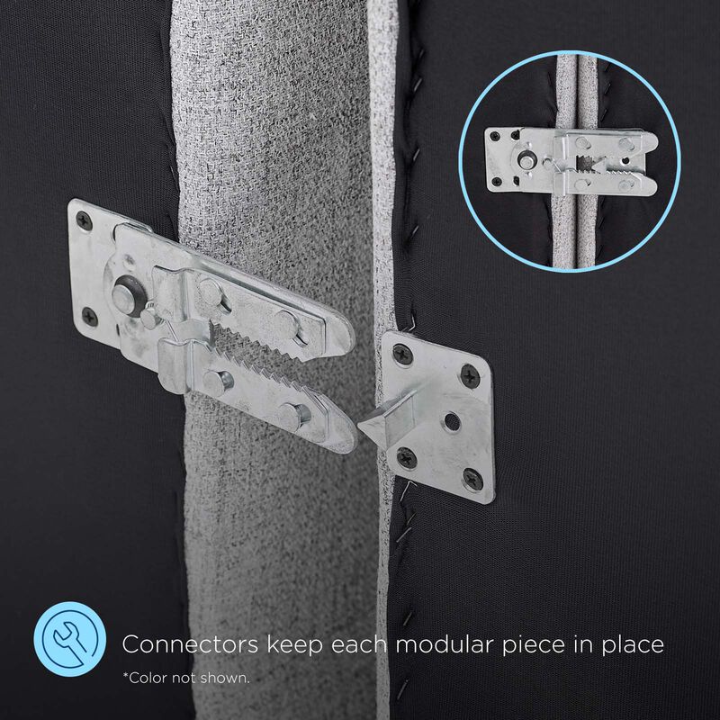 Bartlett Vegan Leather Ottoman Brown EEI-4401-TAN