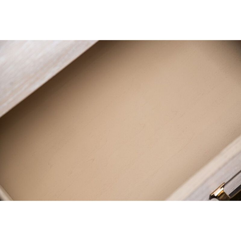 Rozie Tall Dresser Chest with 5 Drawers, Light Oak Brown Solid Wood image number 3