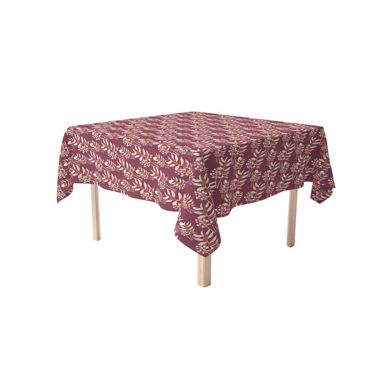Fabric Textile Products, Inc. Square Tablecloth, 100% Cotton, Autumn Branches