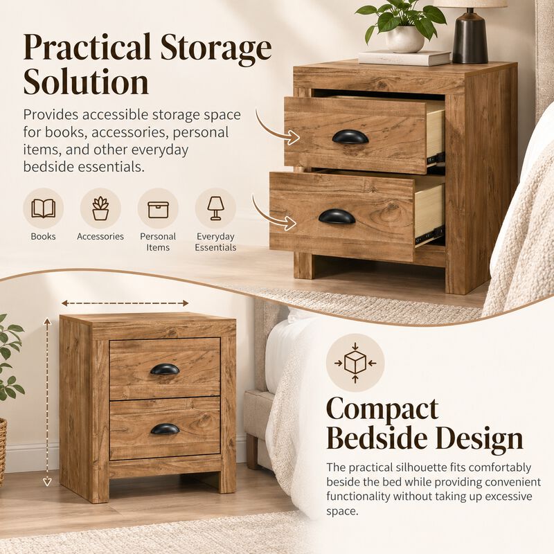 Brenavique 2-Drawer Nightstand image number 4