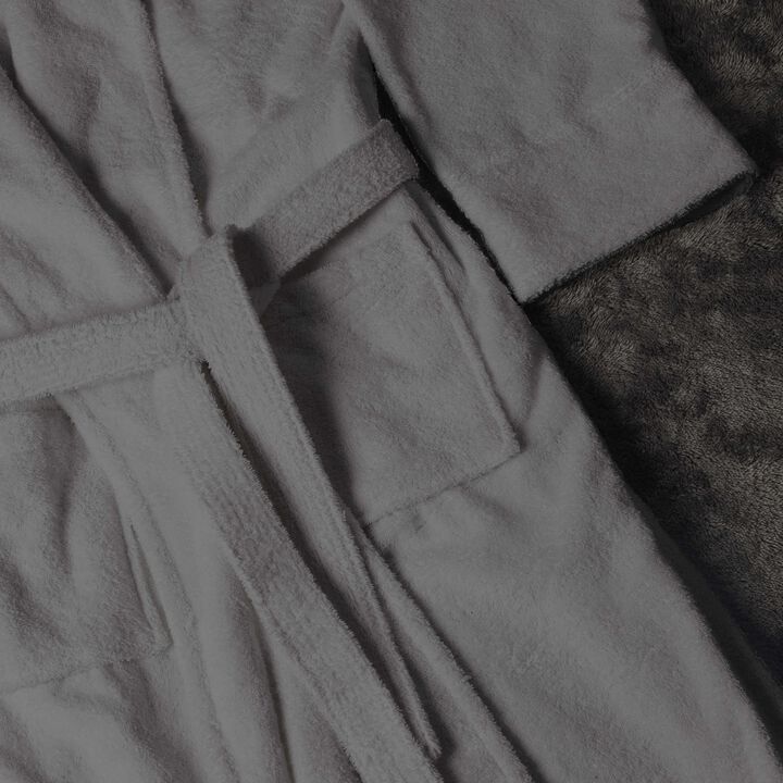 Classic Women&rsquo;s Bathrobe Turkish Cotton Comfortable Plush Robe