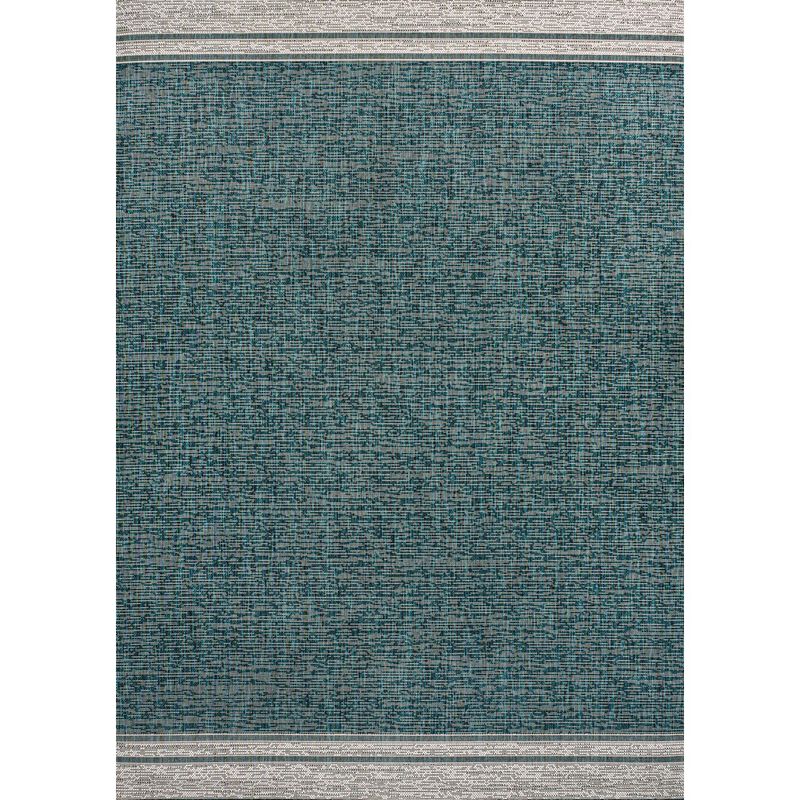 Alda Modern Minimalist Mingled Solid Indoor/Outdoor Area Rug