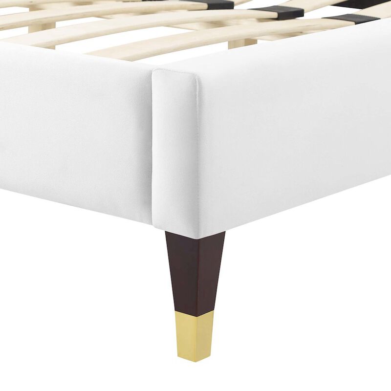Peyton Performance Velvet Full Platform Bed image number 6