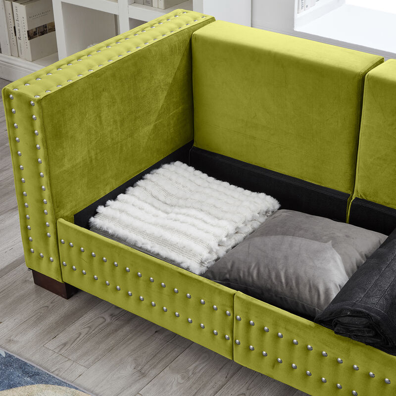 Modern Design Living Room Sofa Square armrest image number 7