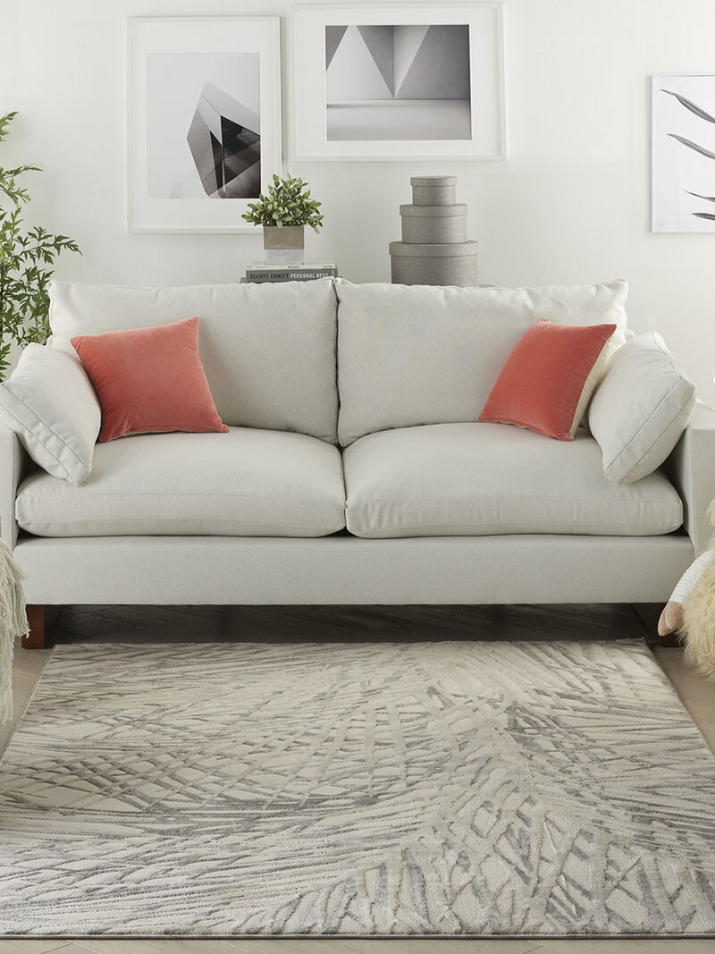 Rustic Textures RUS17 Ivory/Gray 5'3" x 7'3" Rug image number 1