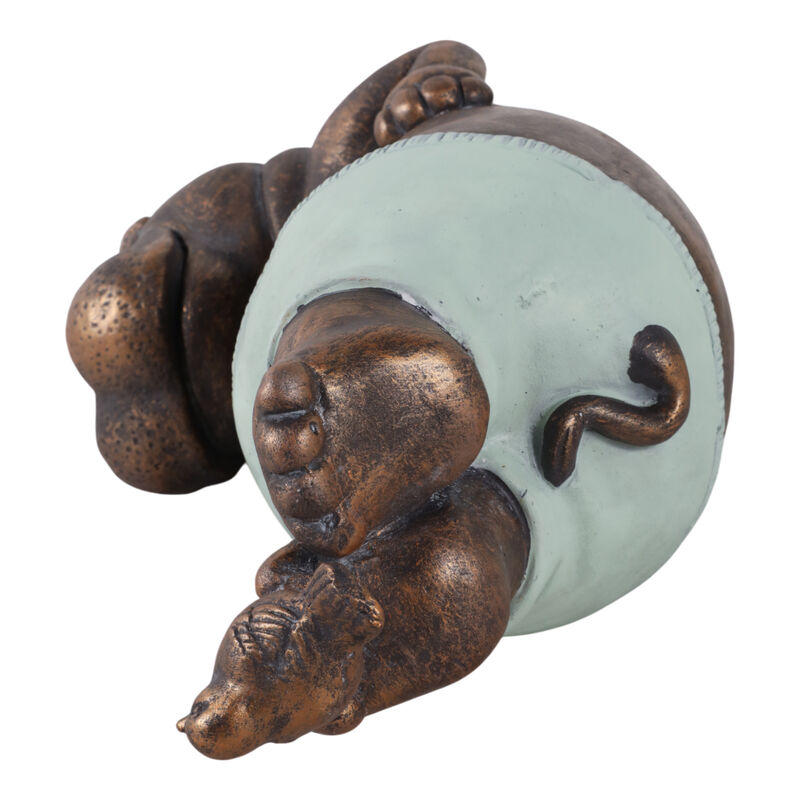 Feet In The Air Hippo, Bronze image number 5
