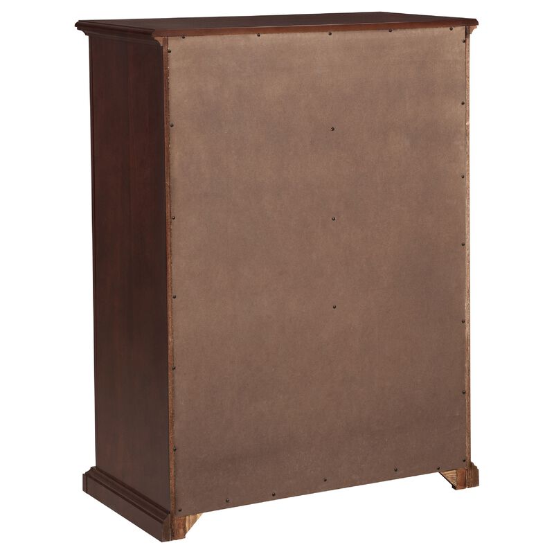 Umer Tall Dresser Chest, 6 Drawers, Round Knobs, Plinth Base, Wood image number 4