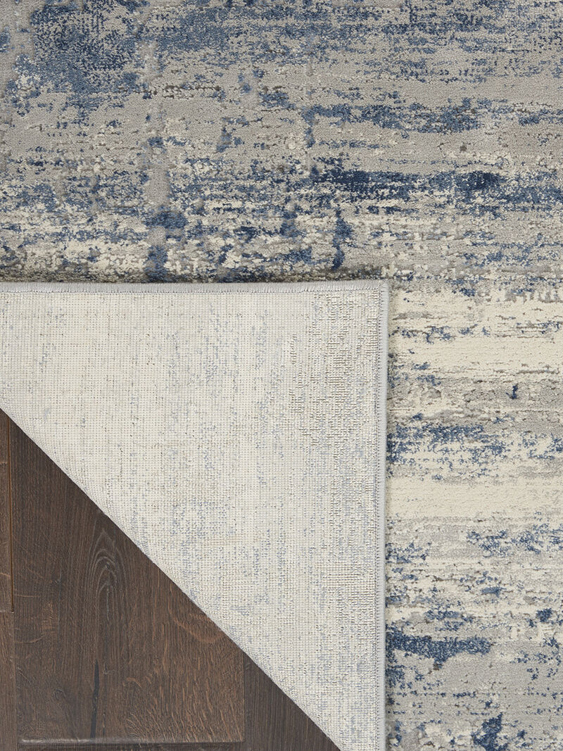 Rustic Textures RUS10 Ivory/Blue 3'11" x 5'11" Rug