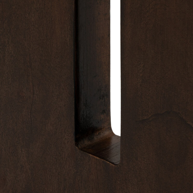 Acacia Wood Rectangular Console Table, Walnut Finish image number 6