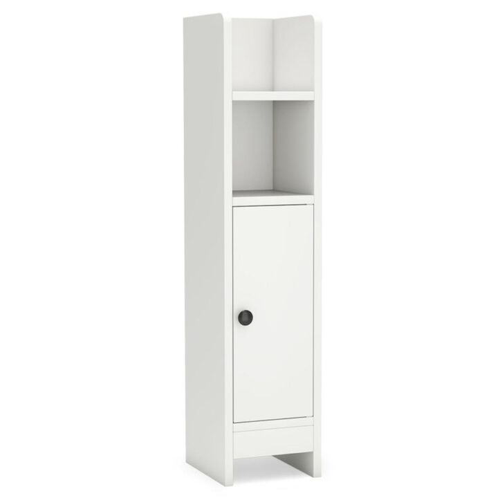Hivvago Bathroom Slim Cabinet Corner with Door and Adjustable Shelf