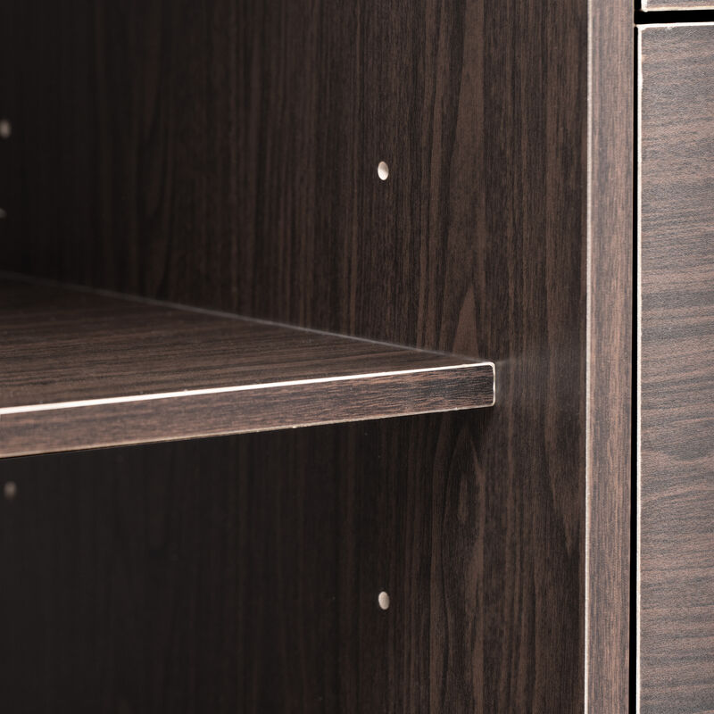Merax Featured Two-Door Buffet Cabinet with Metal Handles