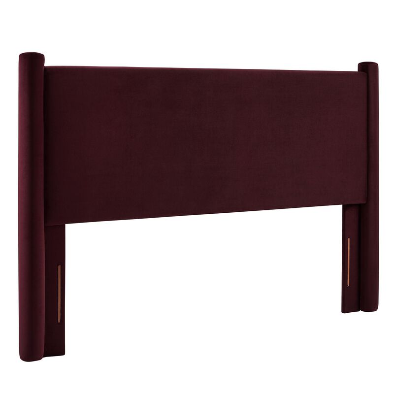 Rael Performance Velvet Queen Headboard image number 0