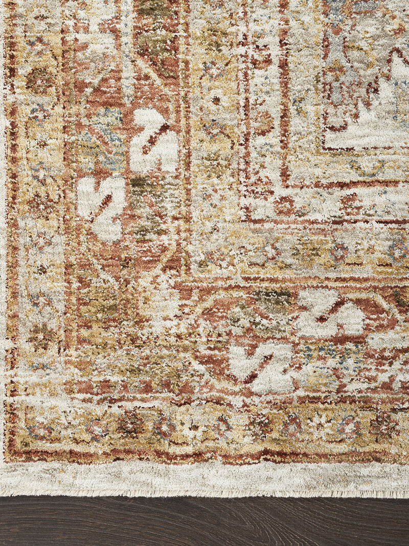 Sahar SHR01 Ivory/Multicolor 2'3" x 10'2" Rug image number 2