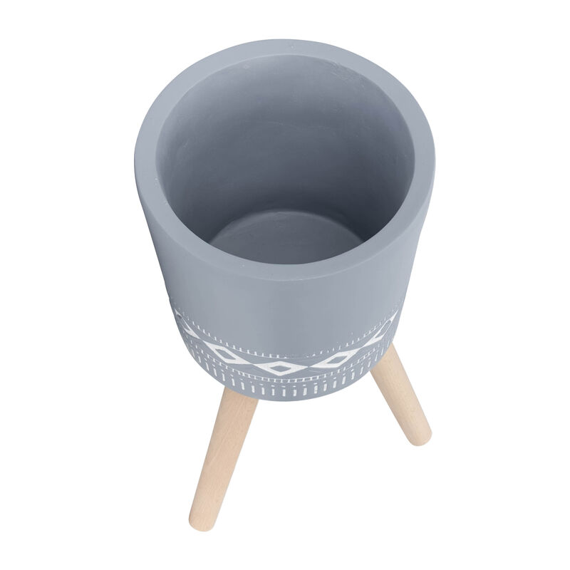 S/2 10/12" Diamond Planter image number 3