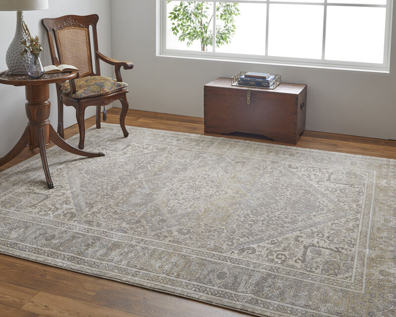 Celene 39KXF Tan/Brown/Ivory 3'9" x 5'7" Rug