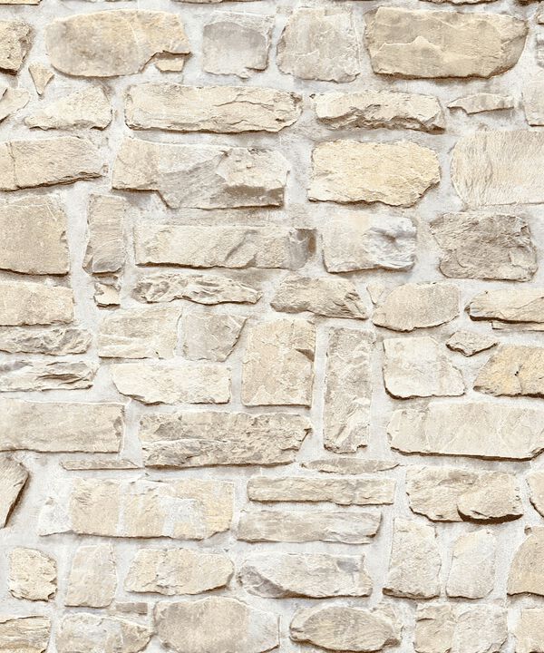 The Bricks And More Stone Symphony Motif Silver Grey Wallpaper BB51130