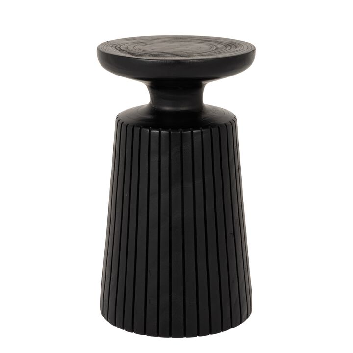 Paulownia Wood Planter and Pedestal End Table