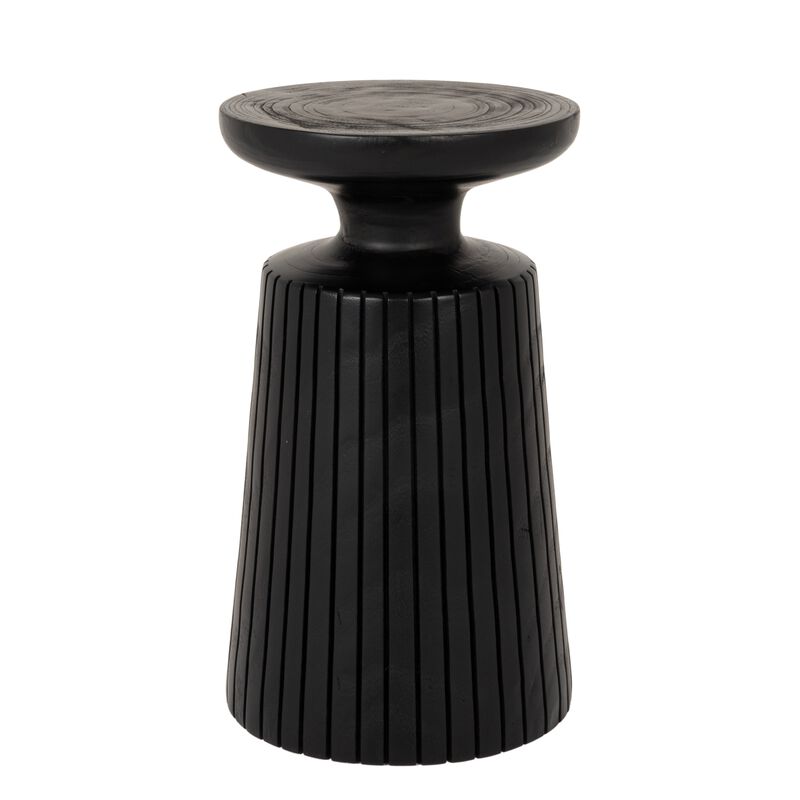 Paulownia Wood Planter and Pedestal End Table image number 0