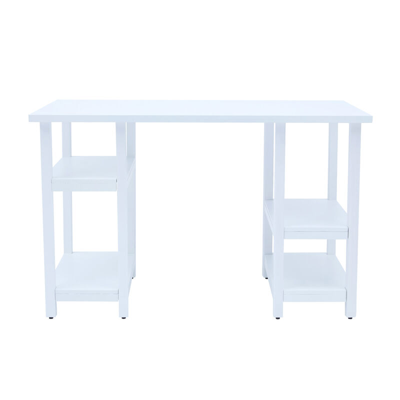 Play Desk with Shelves and Chair, White image number 3