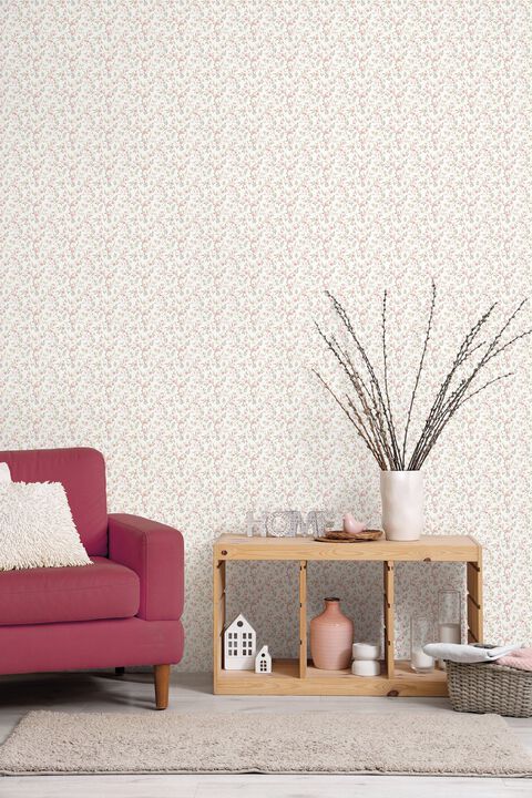 Miniatures 3 Garden Bird Beige Wallpaper G68713