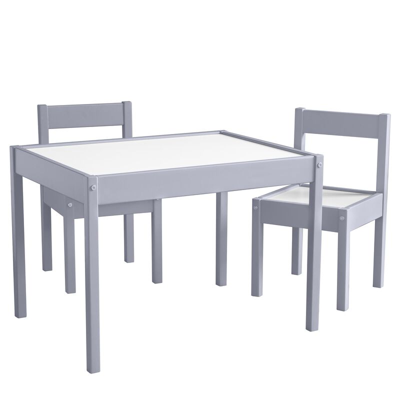 Baby Relax Percy 3-PC Kiddy Table & Chair Set, Gray