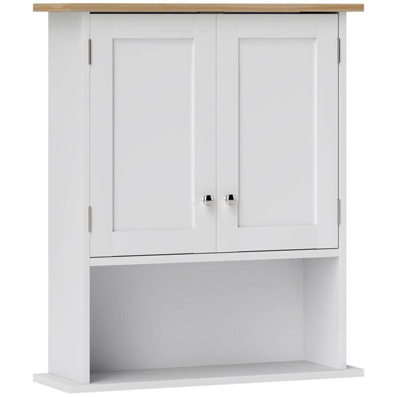 23.6" Floating Storage with Adjustable Shelf, Wall-Mounted Bathroom Cabinet image number 0