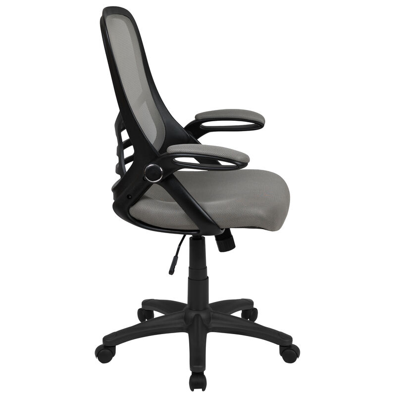 Porter High Back   Mesh Ergonomic Swivel Office Chair with Frame and Flip-up Arms image number 7