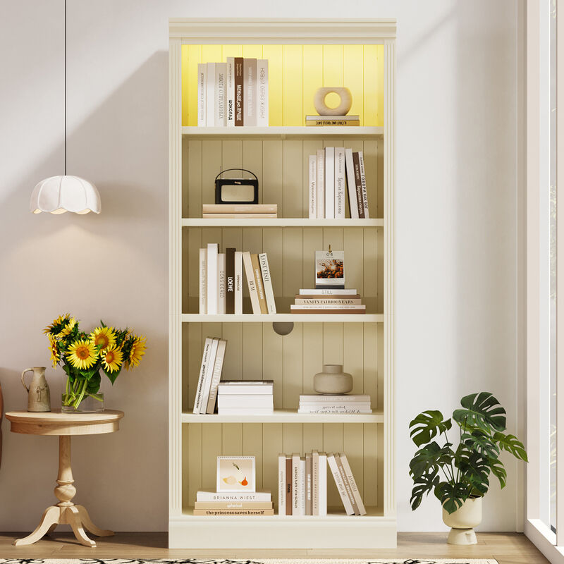 Bibpum LED Tall Bookcase image number 2
