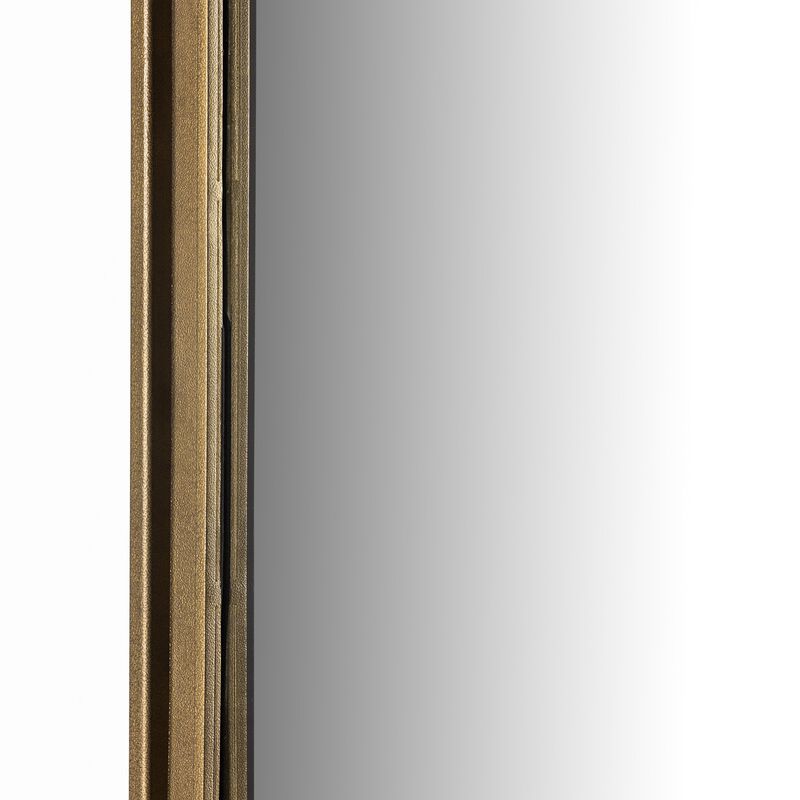 Effie Mirror in Raw Antique Brass Iron