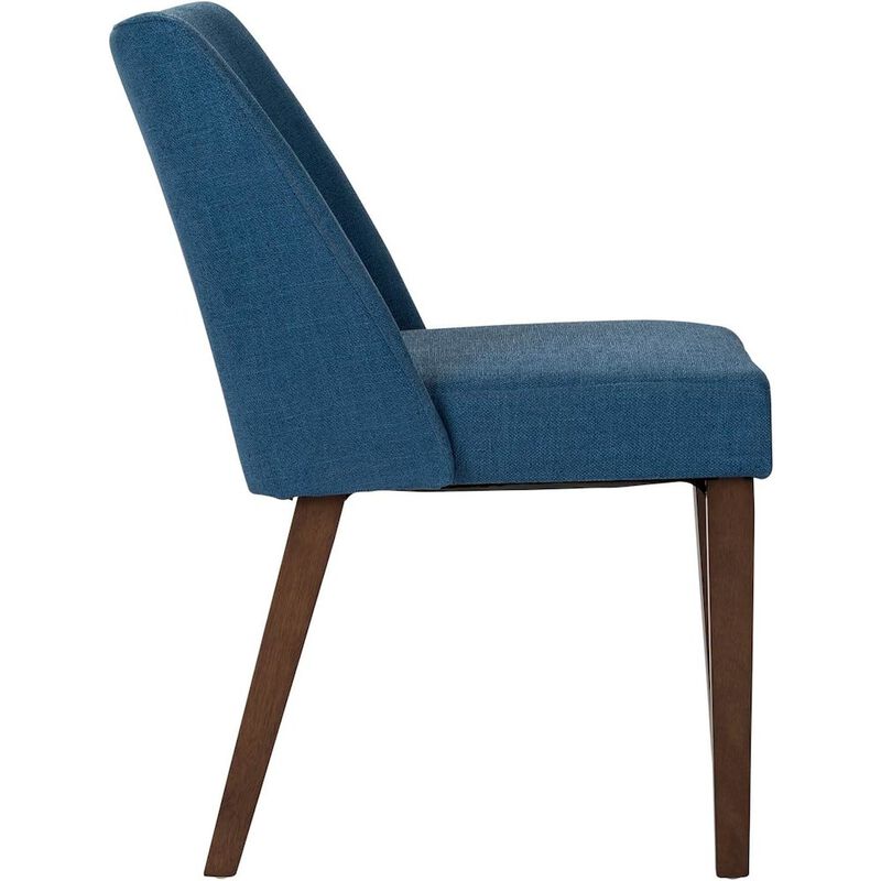 Liberty Furniture Space Savers Nido Chair - Blue (RTA)-Set of 2 in Satin Walnut image number 4