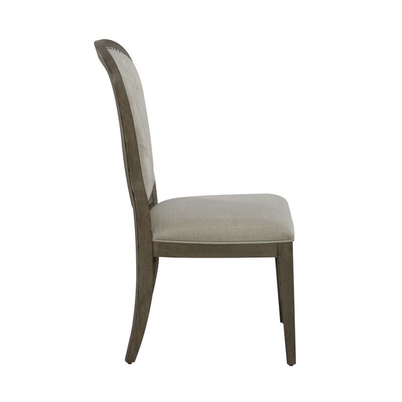 Liberty Furniture Uph Tufted Back Side Chair - Set of 2 Traditional Multi in Dusty Taupe image number 4