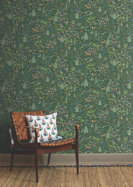 Woodland Emerald Peel & Stick Wallpaper