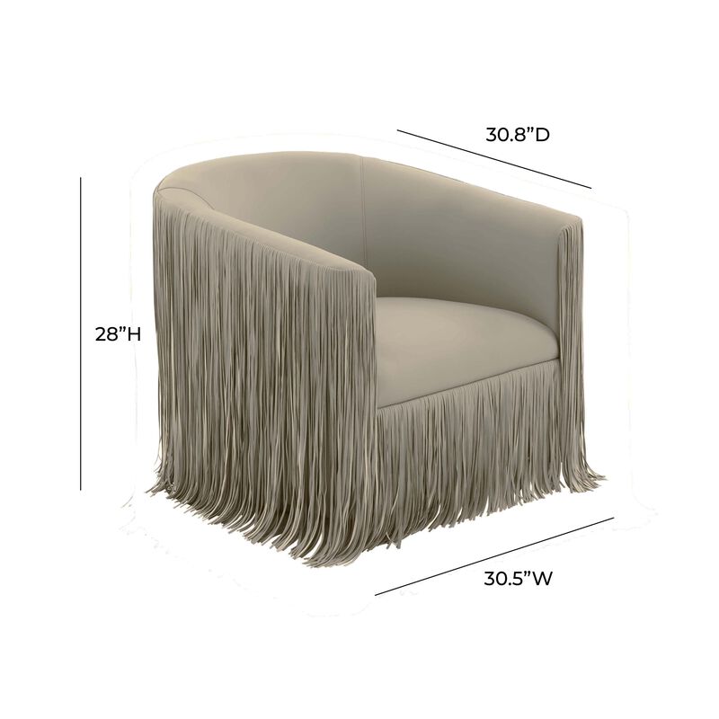 Shag Me Vegan Leather Swivel Chair image number 5
