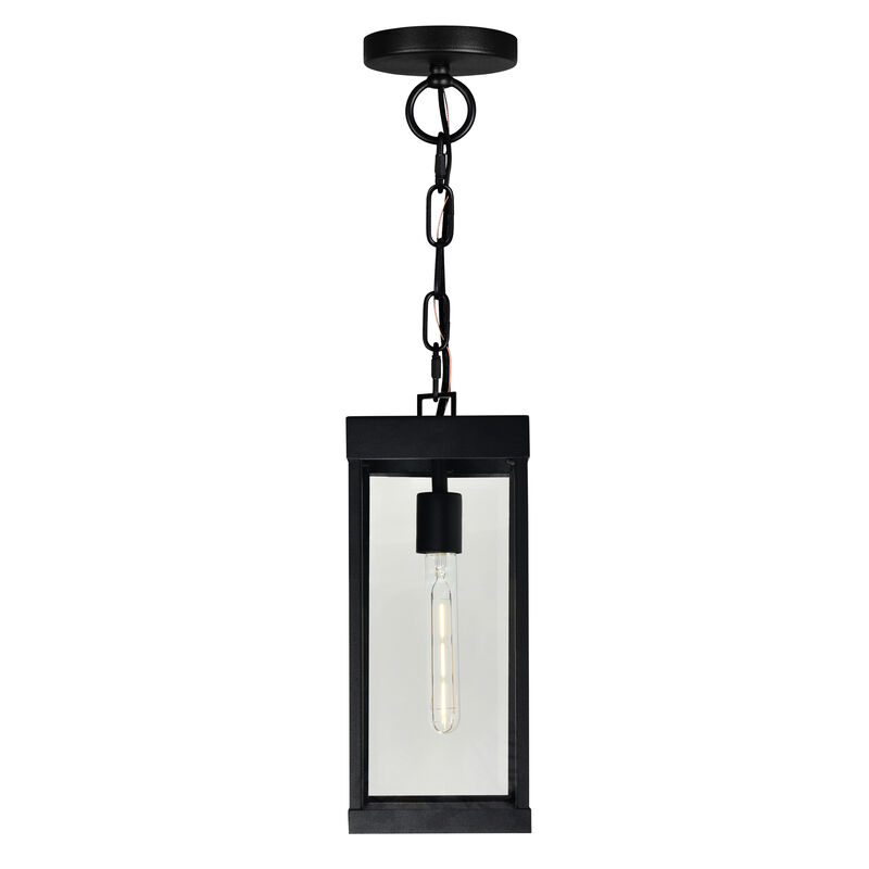 Windsor 1 Light Black Outdoor Ceiling Light