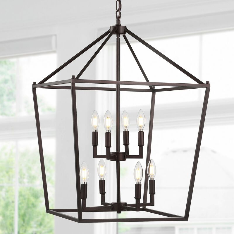 PagodaBulb Lantern Metal LED Pendant