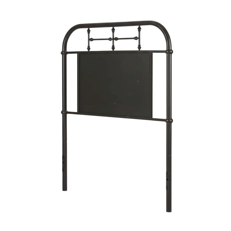 Twin Distressed Metal Headboard, Vintage Design, Sturdy Metal Tube Construction image number 0