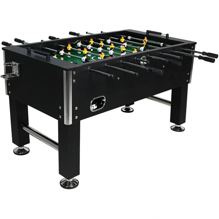 Sunnydaze 55 in Foosball Game Table with Drink Holders