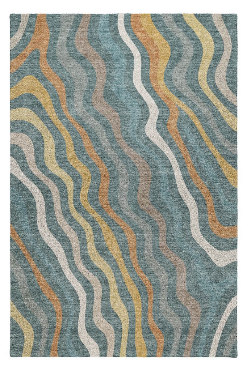 Kenner KN4 Teal 9' x 12' Rug image number 0