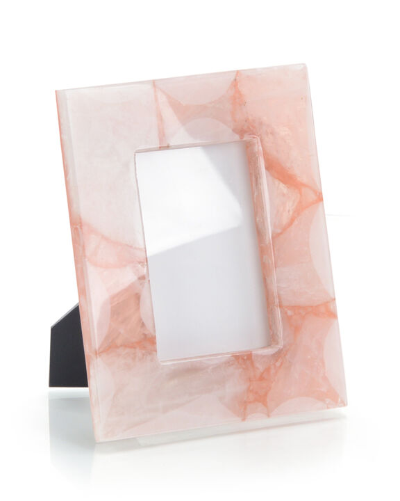 Pink Translucent Agate Picture Frame