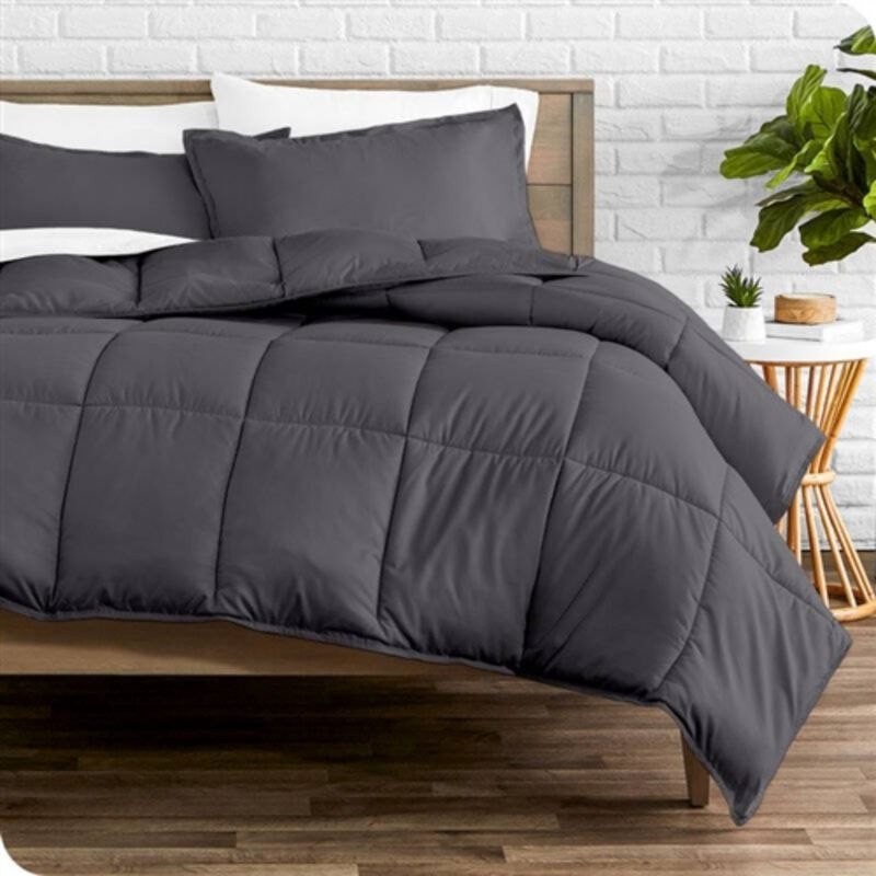 Machine Washable Wrinkle-Free Comforter Set &ndash; Cozy Down Alternative Fill