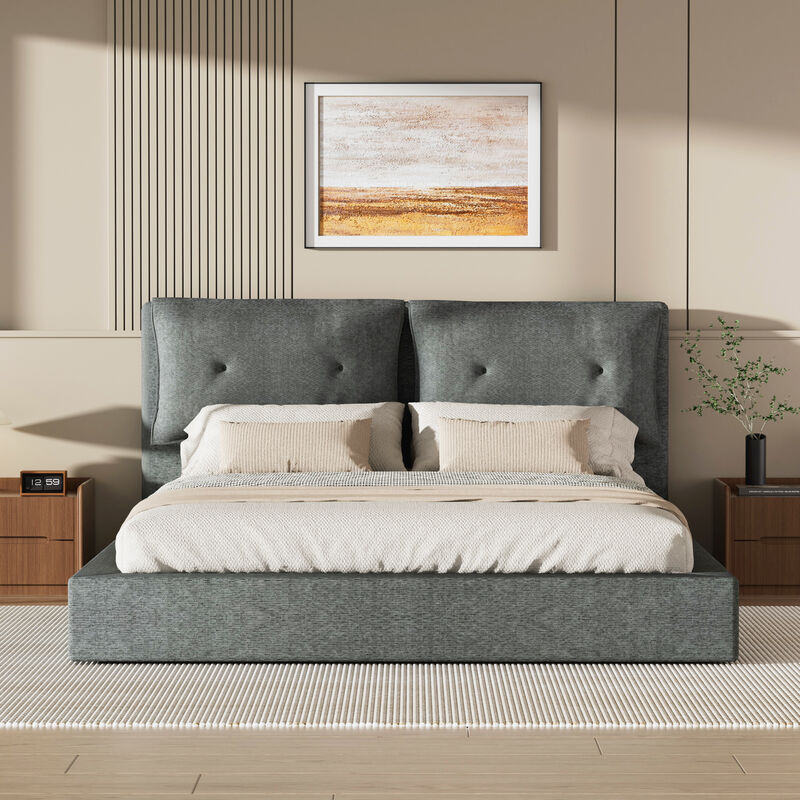 Zeck Upholstered Bed Frame image number 1