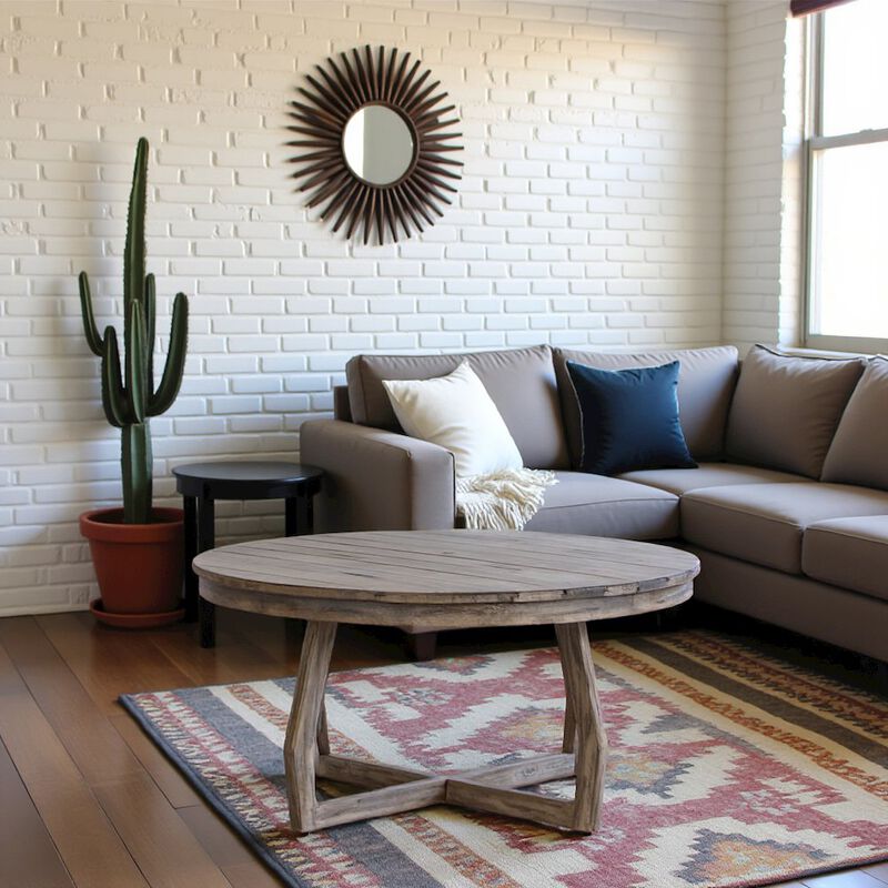 Starlight Canyon Home Gray Poplar Cocktail Table for Living Room, Center Table, Living Room Table