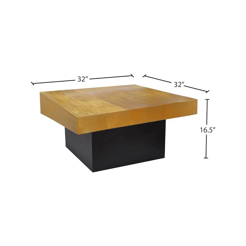 Meridian Furniture Palladium Gold Coffee Table