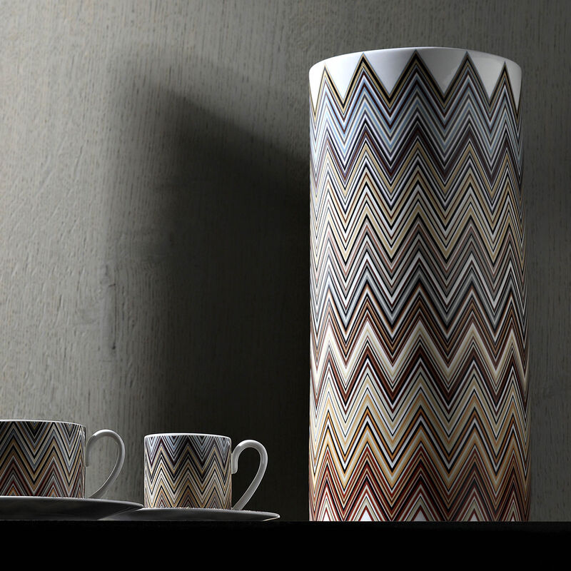 High Vase ZIG ZAG JARRIS 148, diam. 6.3", H 14.17" image number 2