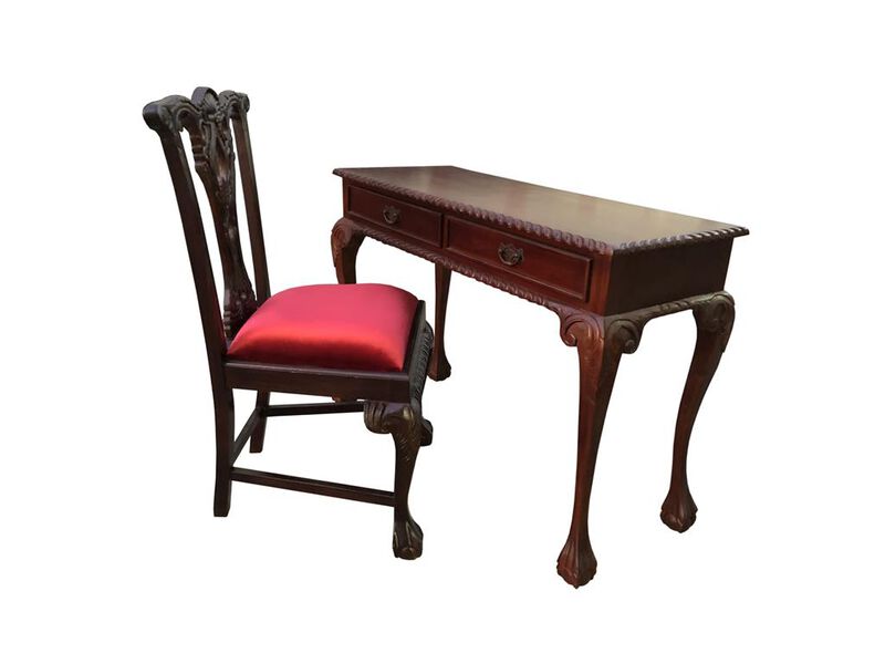 England Writing Desk 2 drw and England Side Chair