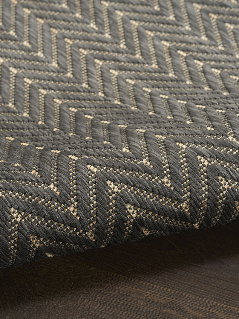 Horizon Indoor/Outdoor HOZ02 Charcoal 8' x 10' Rug